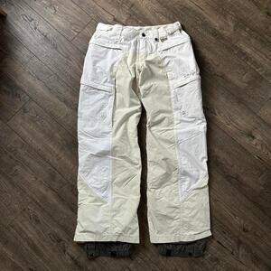 Rare Vintage 00s Y2K Oakley Software White Sample Cargo Snowboard Ski Snow Pants